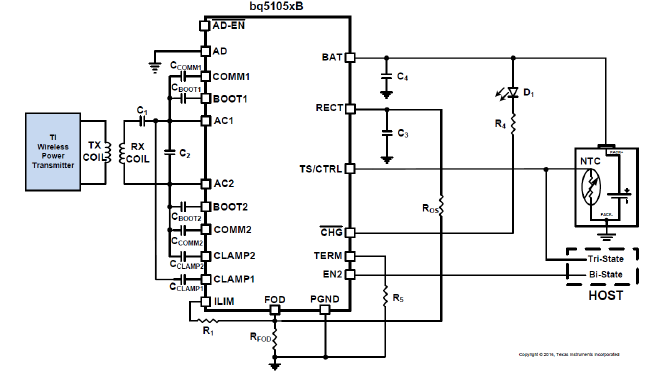 Wireless Charging - Typical Application Schematic